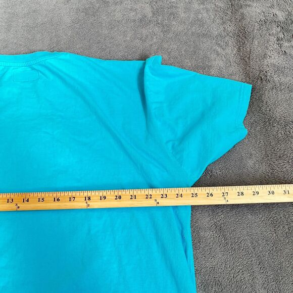 Maison Noir Smiley Face Spray Paint Blue Crewneck Shirt Men's Size 3XL - Picture 6 of 7